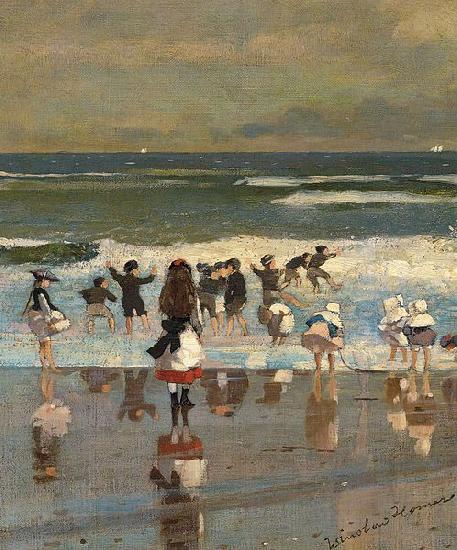 Winslow Homer Escena de playa oil painting picture